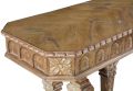 Console Table Americana Intricate Carved Solid Wood Beachwood Six Columns