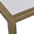 Console Table Rectangular Narrow Tapered Legs Rectangle Leg Oblong Gold Leaf