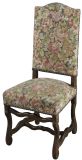 Dining Chairs Set 10 Sheepbone Beech Wood Vintage French 1930 Floral Upholstery