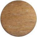 Dining Table Scottsdale Round Solid Wood Distressed Beachwood Pedestal Base