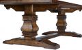 Dining Table Tuscan Harvest Aged Plank Top Heavy Carved Legs Rustic Pecan 10-Ft