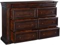 Dresser Cathedral Chest of Drawers Hand-Scraped Dark Wood  Secret Drawers