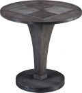 Lamp Table End Side SARREID Artisan Gray Oak Iron Bronze