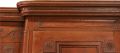 Large Antique Buffet Server 1800  French Country Oak  Carved Rosettes  Wood Peg