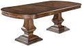 Pastry Table Dining Tuscan Italian Oval Top Butterfly Leaf Rustic Pecan Solid