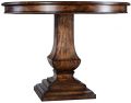 Pastry Table Tuscan Italian 48 Inch Round Solid Wood Oval Top Rustic Pecan