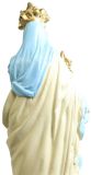 Sculpture Statue Madonna Our Lady of Victory Antique Chalkware Religious Blue
