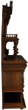 Server Sideboard Renaissance Antique French 1890 Carved Walnut Marble Signed LaLaurette