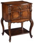 Side Table Louis XV Rococo Hand Carved Mahogany Naturally Bookmatched Wood