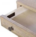 Side Table Rectangular Wide Tapered Feet Oblong Rectangle Tapering Brass