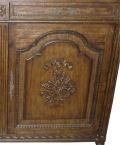 Sideboard French Louis XVI Style Hand-Carved Wood  2-Door 2-Drawer
