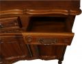 Sideboard French Provincial Vintage 1930 Walnut Wood Elegant Parquetry Top