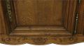 Sideboard Normandy Antique French 1890 Carved Walnut Flowers  3-Door