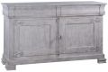Sideboard Philippe Pickled Antique White Wood Distressed Cremone 2 Door 2 Drawer