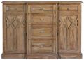 St Croix Console Cabinet Gothic Beachwood Solid Wood 3-Doors 3-Drawer