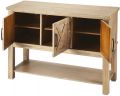 Storage Buffet Sideboard Countryside Distressed Urban Gray Natural White Steel