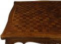 Table Antique Louis XV Rococo French Walnut Wood Parquet Top Expanding