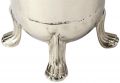 Umbrella Stand Claw Feet Ball and Clawfoot Polished Silver Metalworks Gray