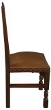 Dining Chairs French Renaissance Winged Lions Griffins Carved Oak Vintage Set 6