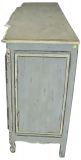 Sideboard French Country Farmhouse Oak Distressed Gray Painted Antique 1900