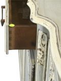 Sideboard French Country Farmhouse Oak Distressed Gray Painted Antique 1900