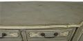 Sideboard French Country Farmhouse Oak Distressed Gray Painted Antique 1900