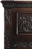 Secretary Desk Renaissance Vintage French 1930 Heavily Carved Oak Drawer Storage