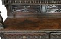 Brittany Buffet Antique French 1900 Chestnut Carved Figures Ship Wheels 2-Door