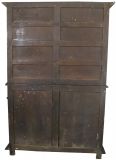 Brittany Buffet Antique French 1900 Chestnut Carved Figures Ship Wheels 2-Door