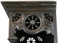 Brittany Buffet Antique French 1900 Chestnut Carved Figures Ship Wheels 2-Door