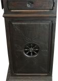 Brittany Buffet Antique French 1900 Chestnut Carved Figures Ship Wheels 2-Door