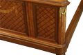 Bed Louis XVI French Antique 1890 Mahogany Satinwood Inlay Metal Accents 
