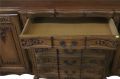 Sideboard Louis XV Rococo Vintage French Oak 4-Door 98 Inches Wide Server