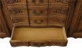 Sideboard Louis XV Rococo Vintage French Oak 4-Door 98 Inches Wide Server