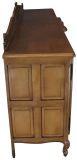 Sideboard Louis XV Rococo Vintage French Oak 4-Door 98 Inches Wide Server