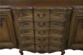 Sideboard Louis XV Rococo Vintage French Oak 4-Door 98 Inches Wide Server