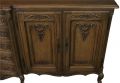 Sideboard Louis XV Rococo Vintage French Oak 4-Door 98 Inches Wide Server