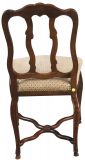 Dining Chairs Louis XV Rococo Sage Mauve Upholstery Antique French Walnut Set 8