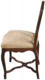 Dining Chairs Louis XV Rococo Sage Mauve Upholstery Antique French Walnut Set 8
