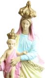 Sculpture Statue Religious Madonna Our Lady of Victory Chalkware French 1900