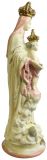 Statue Religious Madonna Our Lady of Victory French Chalkware Antique Sculpture