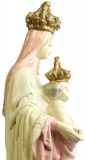 Statue Religious Madonna Our Lady of Victory French Chalkware Antique Sculpture