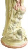 Statue Religious Madonna Our Lady of Victory French Chalkware Antique Sculpture