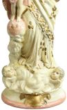 Statue Religious Madonna Our Lady of Victory French Chalkware Antique Sculpture