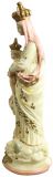 Statue Religious Madonna Our Lady of Victory French Chalkware Antique Sculpture
