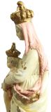 Statue Religious Madonna Our Lady of Victory French Chalkware Antique Sculpture