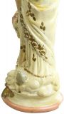 Statue Religious Madonna Our Lady of Victory French Chalkware Antique Sculpture