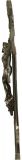 Crucifix Religious Art Nouveau Antique Spear Ladder Silver Metal Standing Cross