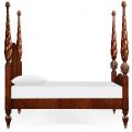 JONATHAN CHARLES BUCKINGHAM Bed Plantation Twist Turned Fluted Posts Four Post