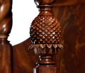JONATHAN CHARLES BUCKINGHAM Bed Plantation Twist Turned Fluted Posts Four Post